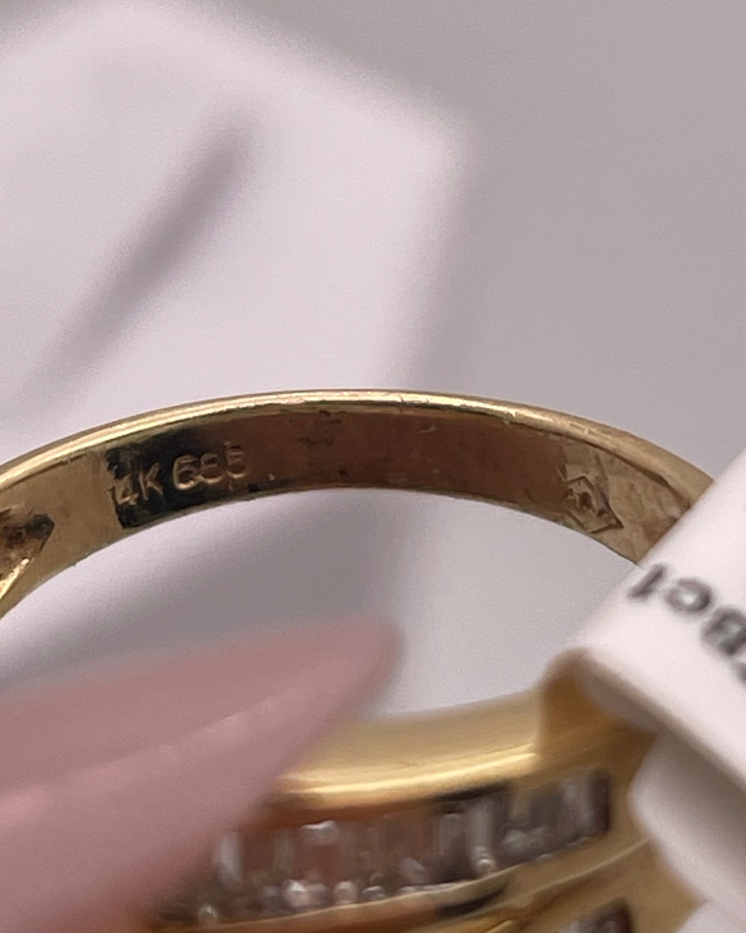 14k White & Yellow Gold 78pt Diamond Ring