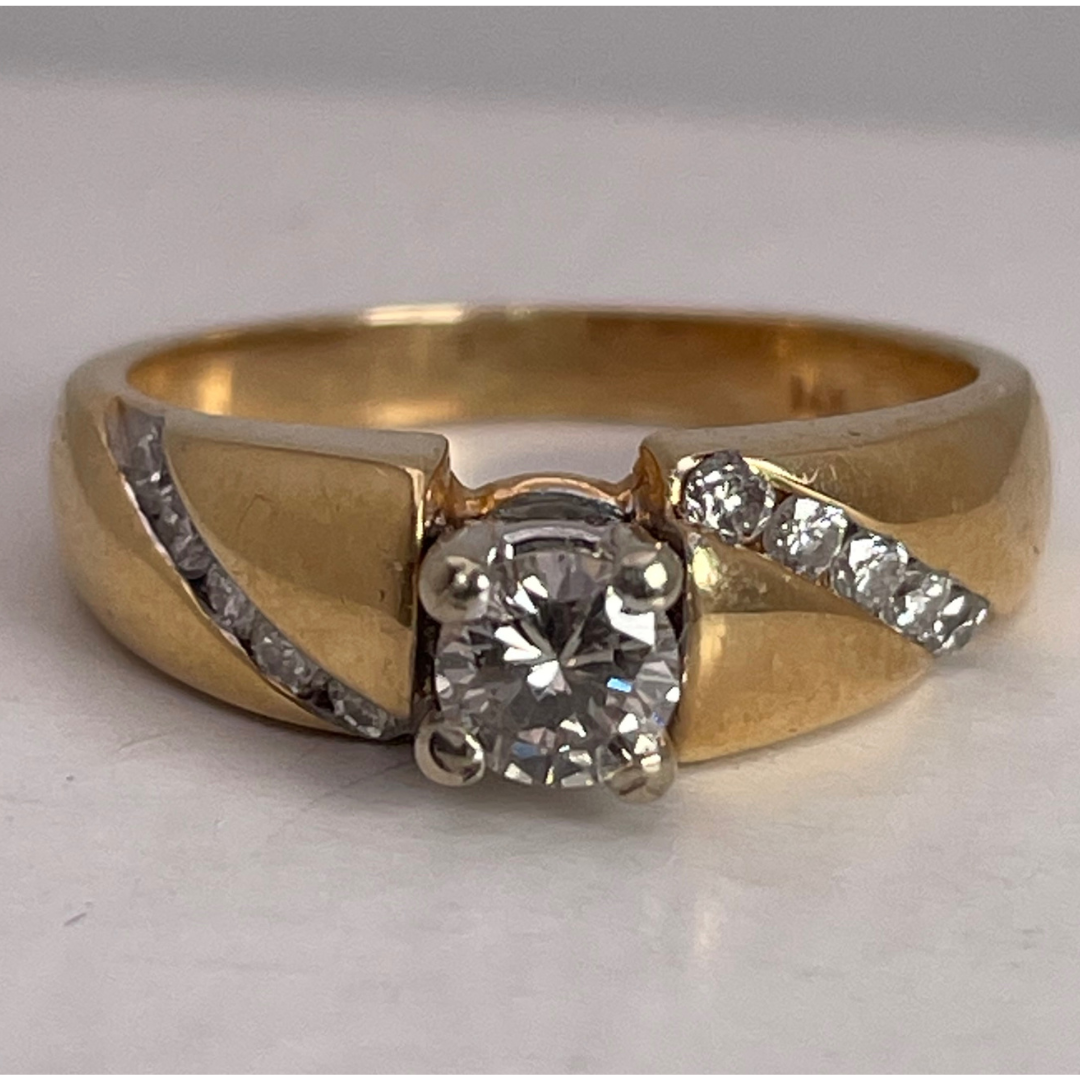 Lady's 14k Yellow & White Gold 0.53ct Diamond Ring