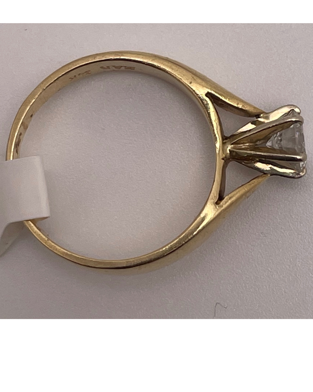 14k Gold 0.60ct Diamond Solitaire Ring