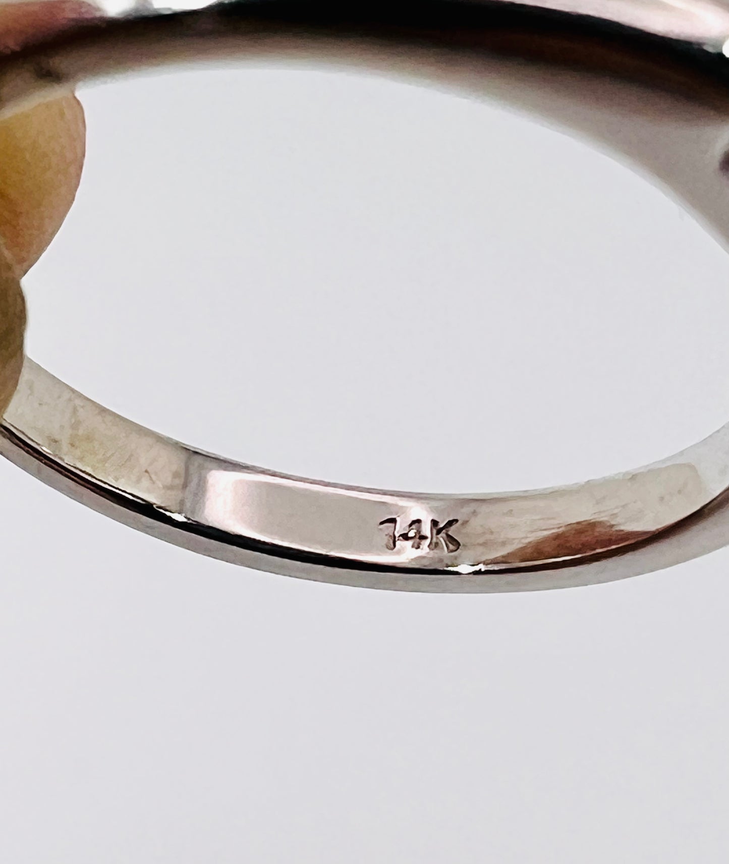 14k White Gold Round Cut 70pt Diamond Solitaire Ring