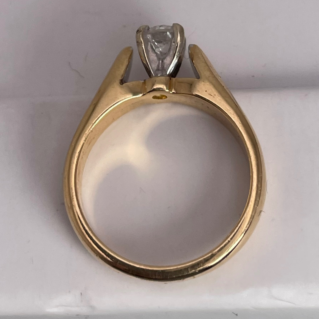 Lady's 14k Yellow Gold 0.33ct. Diamond Solitaire Ring