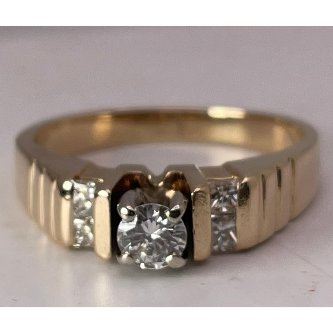 Lady's 14k Yellow Gold 0.39ct Diamond Engagement Ring