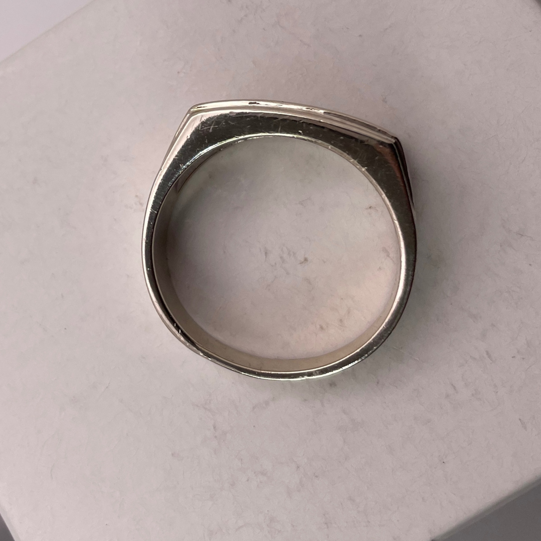 Men's 14k White Gold 0.66ct Diamond Band Ring