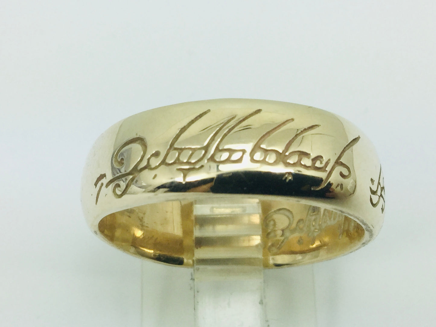 10k Yellow Gold 7.5mm Custom 'Lord of the Rings' Band Ring