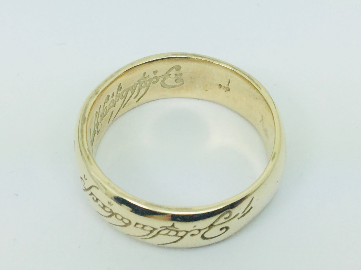 10k Yellow Gold 7.5mm Custom 'Lord of the Rings' Band Ring