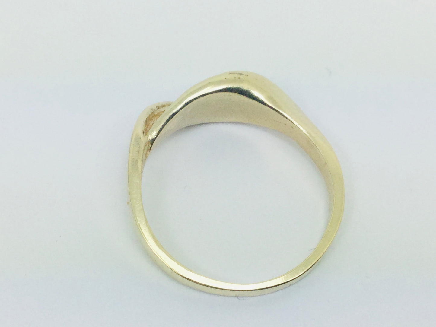10k Yellow Gold Swivel Twist Lines Ring