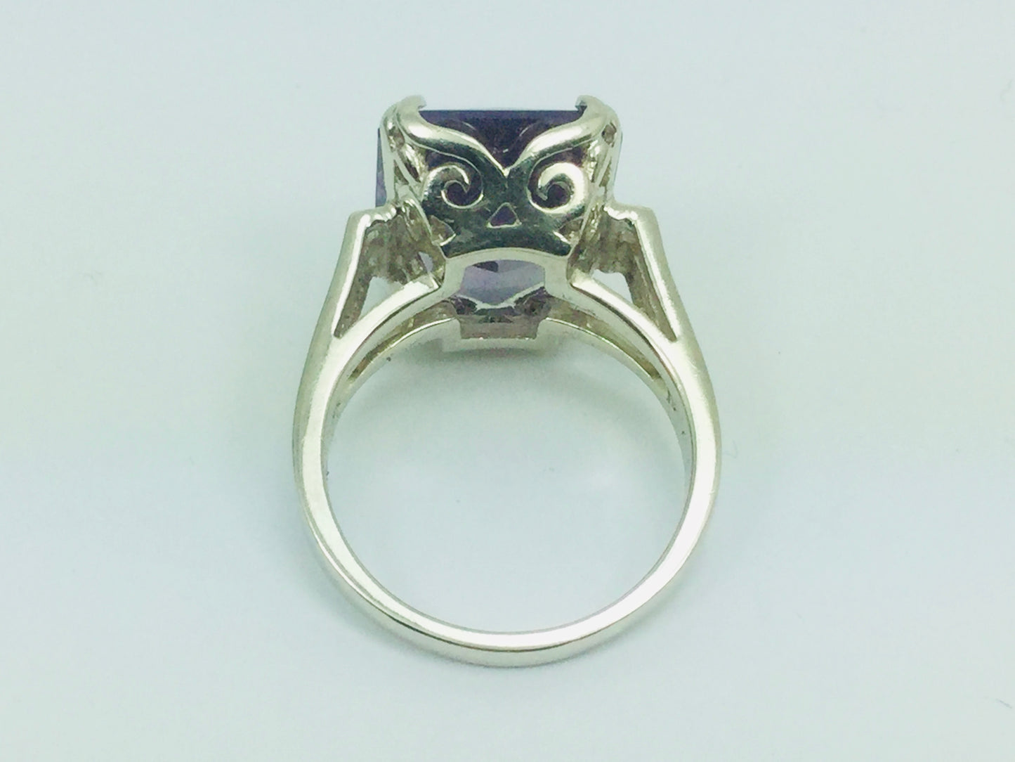 14k Yellow Gold Emerald Cut Rainbow Topaz Cocktail Ring