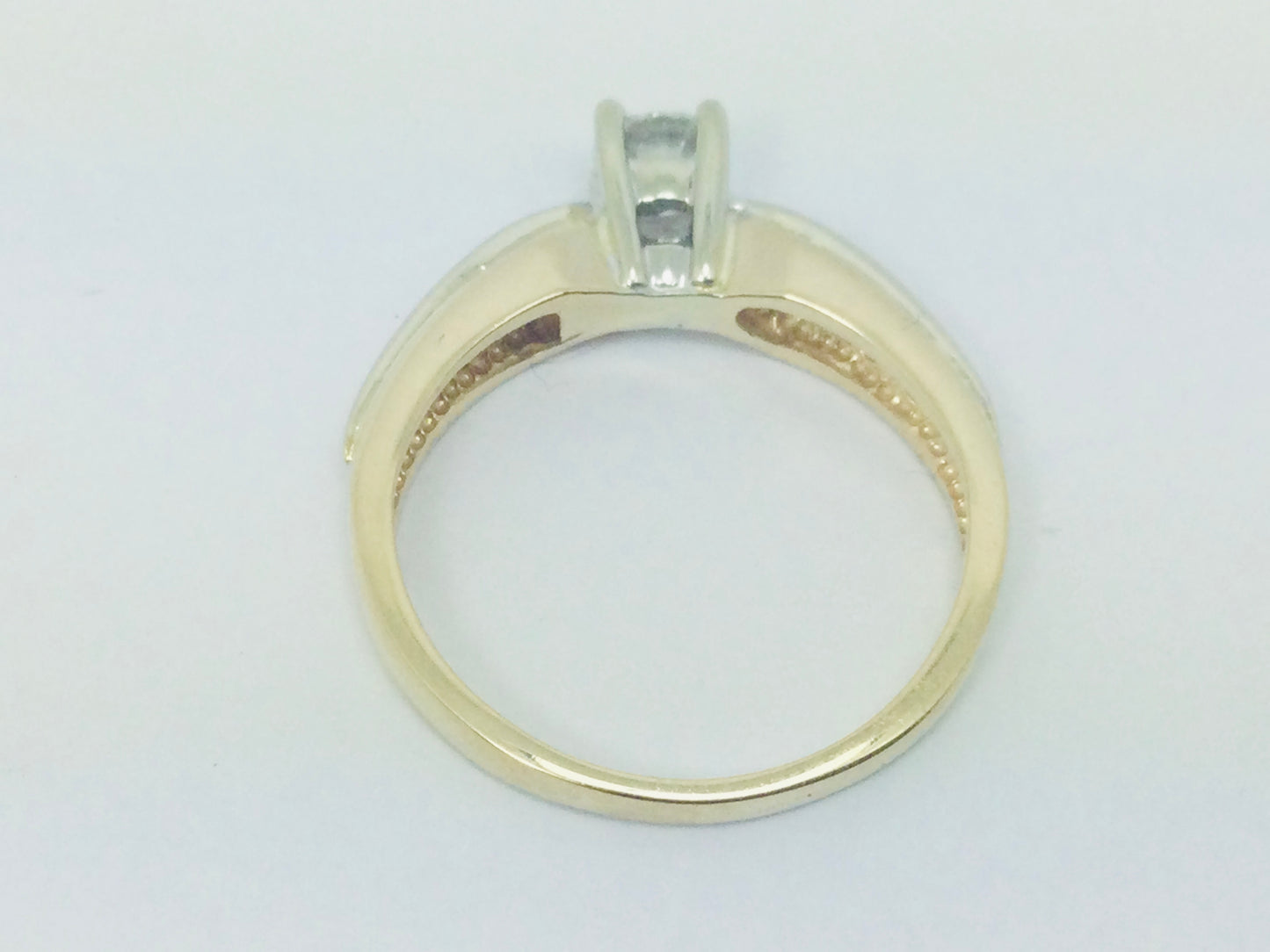 14k Yellow Gold Round Cut 30pt Diamond Solitaire Ring