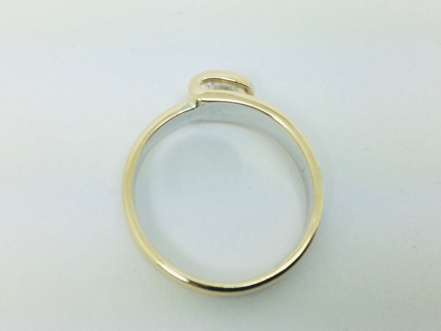 14k White Gold Round Cut 38pt Diamond Solitaire Ring