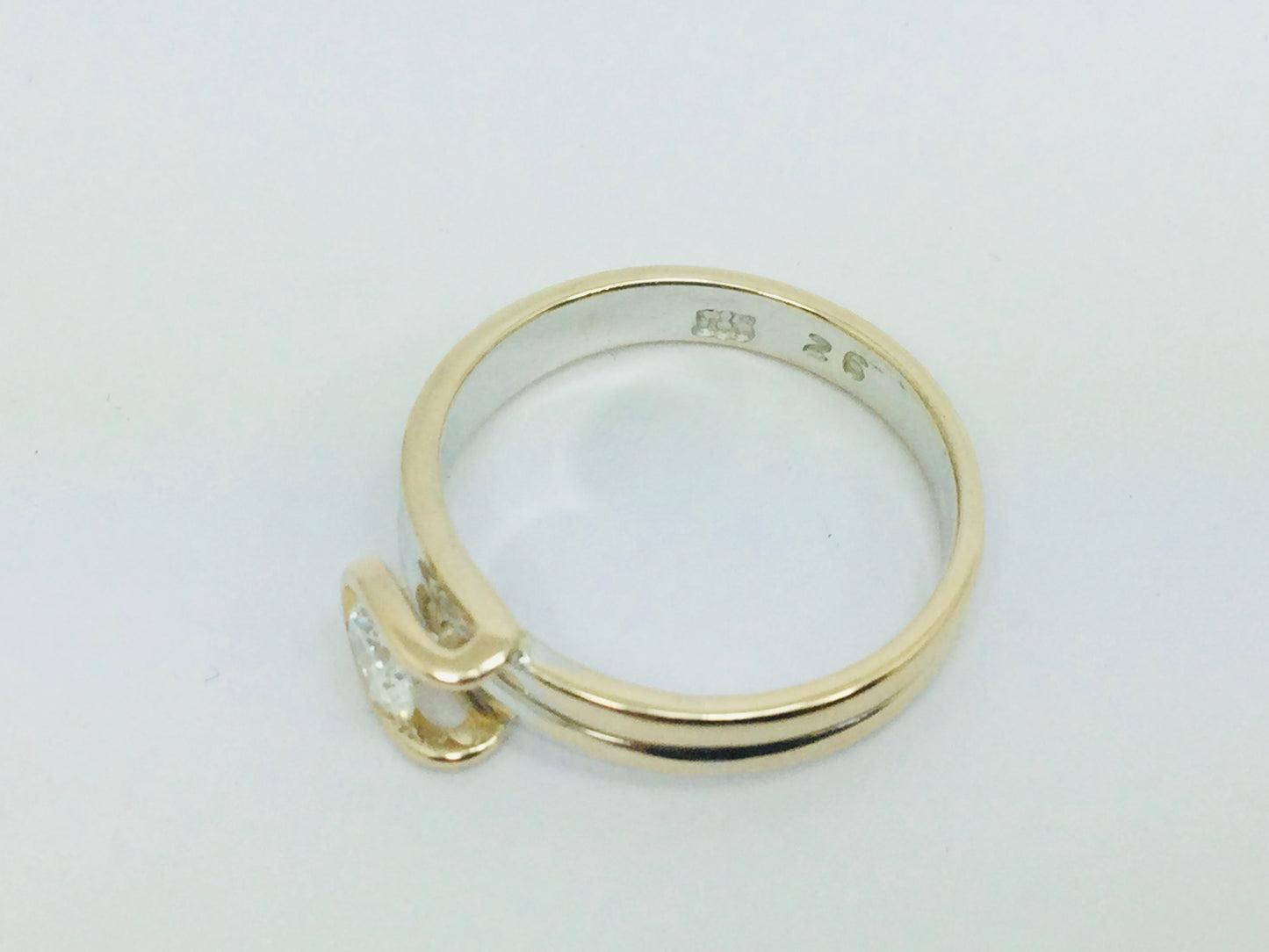 14k White Gold Round Cut 38pt Diamond Solitaire Ring
