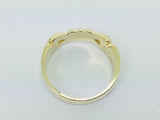 10k Yellow Gold Knot and Twist Pattern Ring