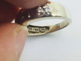 10k White Gold 'Love' 12pt Diamond Heart Ring