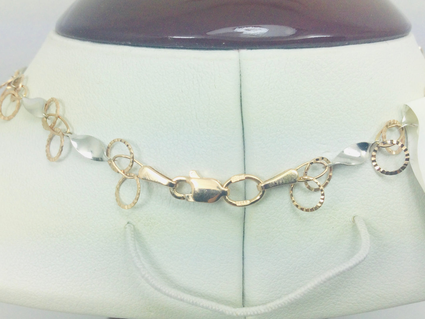 14k Rose and White Gold Chain Necklace
