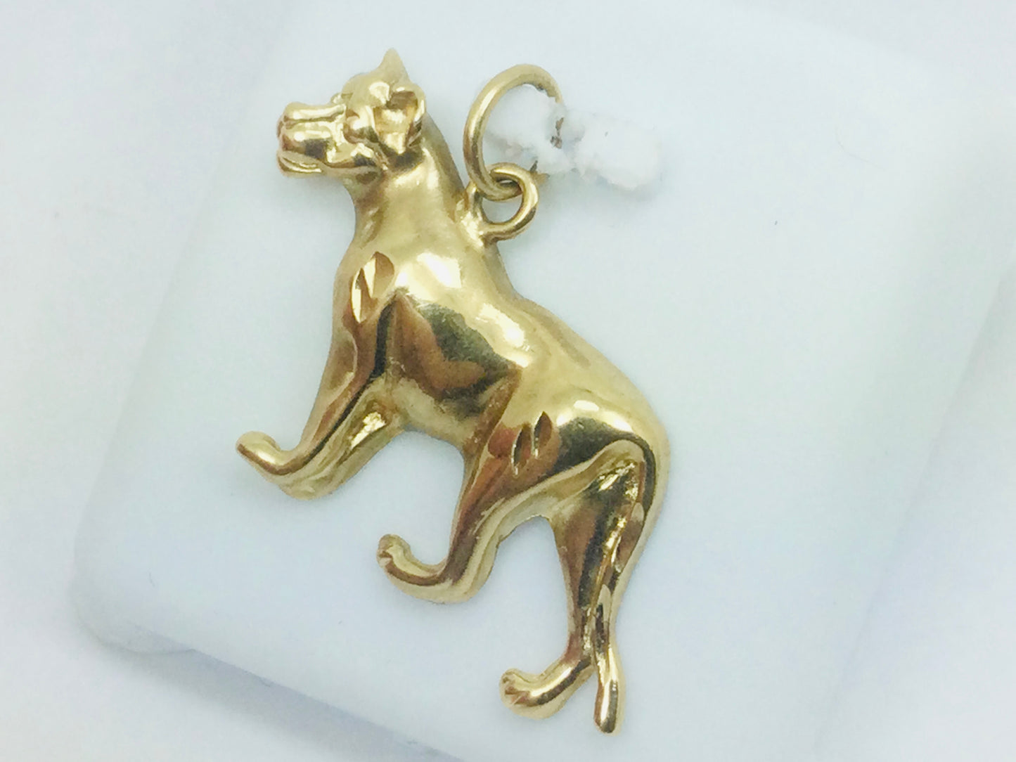 10k Yellow Gold Dog Pendent