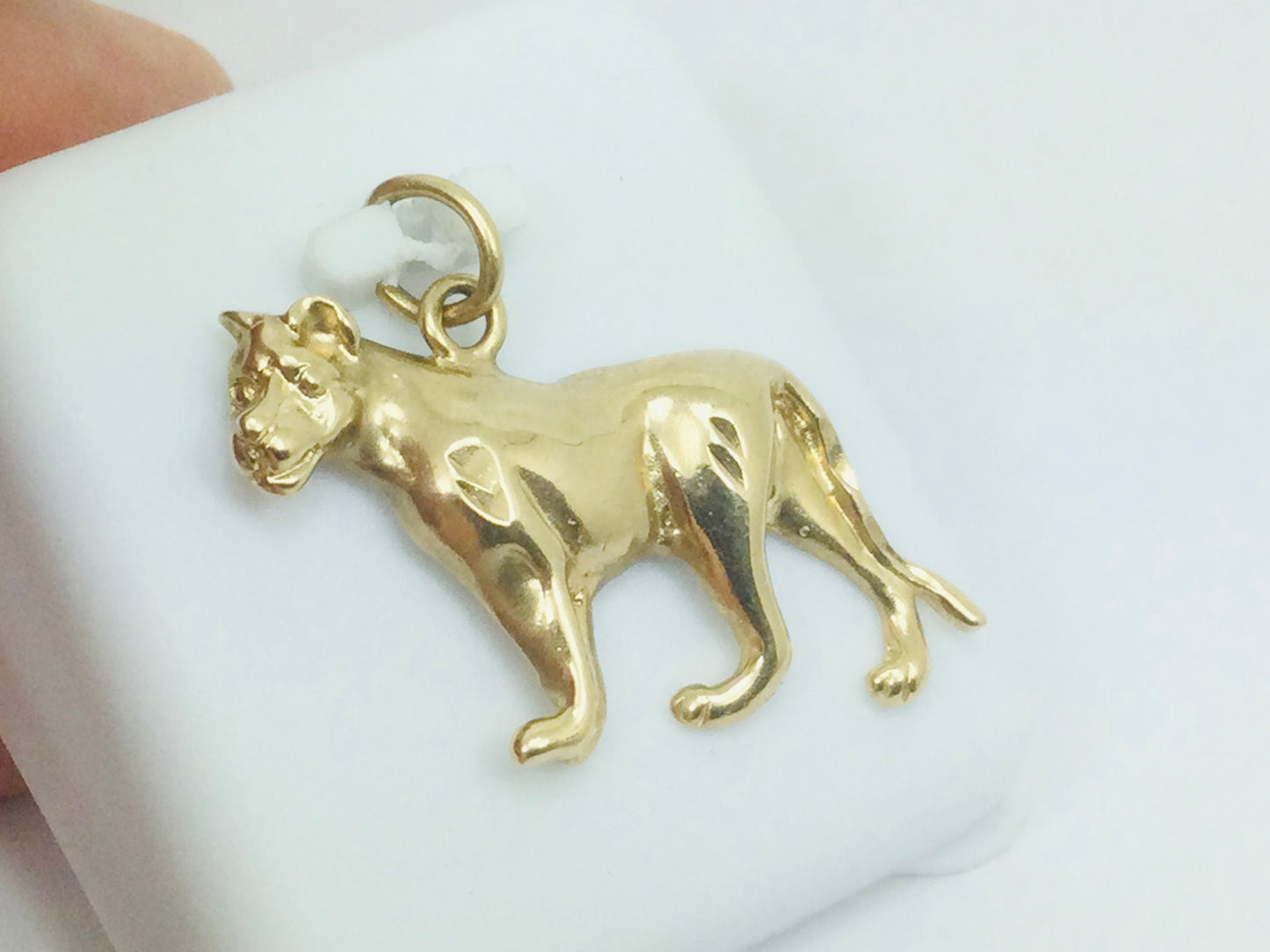 10k Yellow Gold Dog Pendent