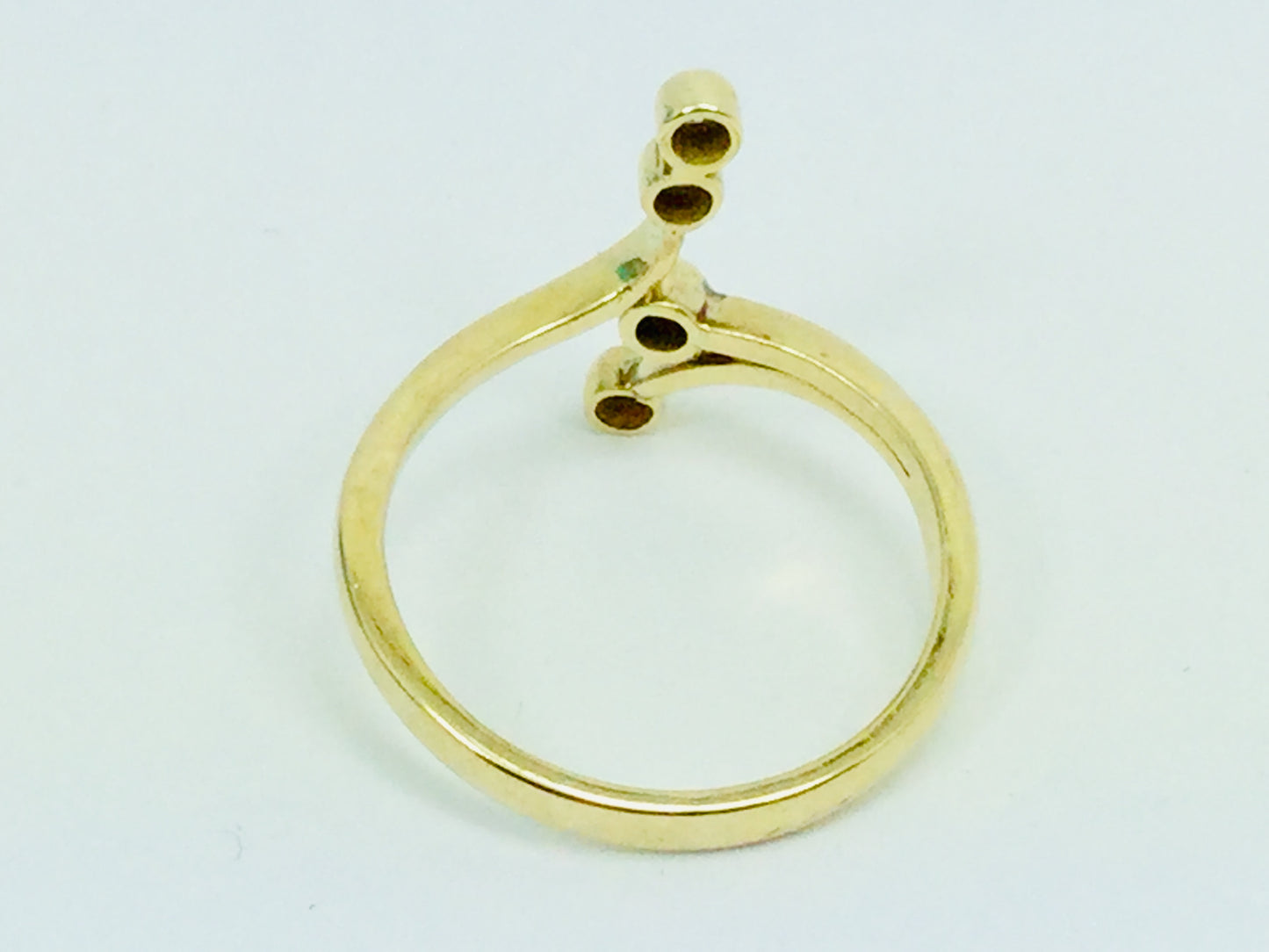 14k Yellow Gold Round Cut 16pt Diamond Ring