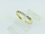 10k Yellow Gold Round Cut 14pt Diamond Engagement Ring and Wedding Band