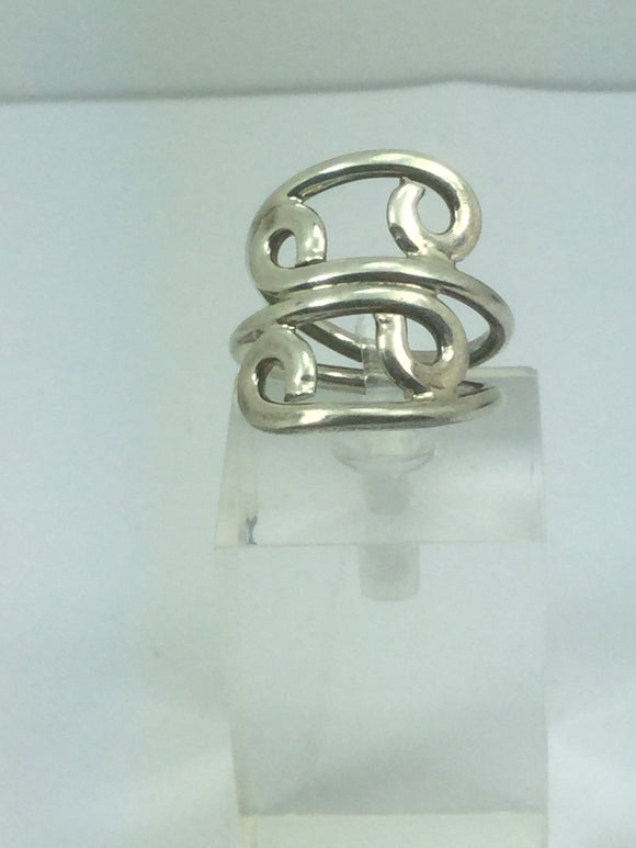 Unique Solid Sterling Silver Designer Style Ring