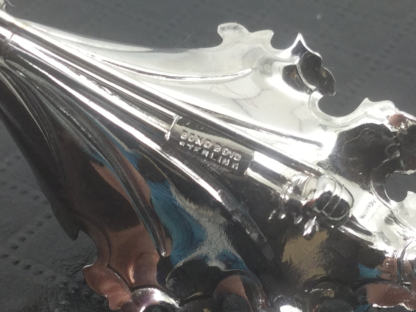 Sterling Silver Vintage Bond Boyd Flower Pin