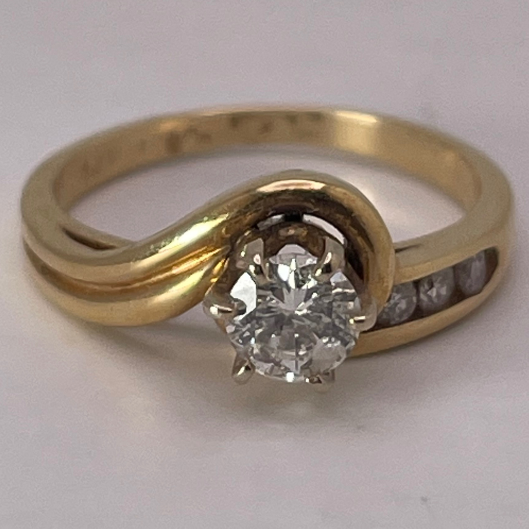 Lady's 14kYellow & White Gold 0.41ct Diamond Ring