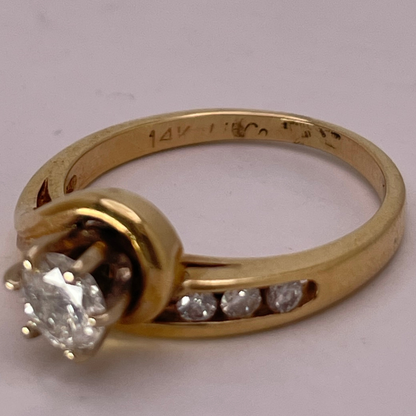 Lady's 14kYellow & White Gold 0.41ct Diamond Ring
