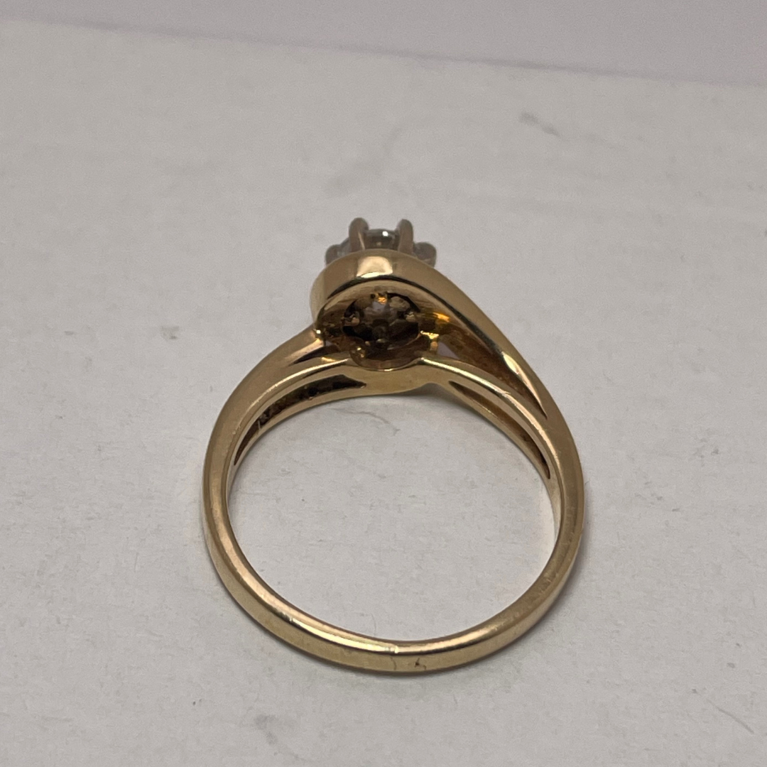 Lady's 14kYellow & White Gold 0.41ct Diamond Ring