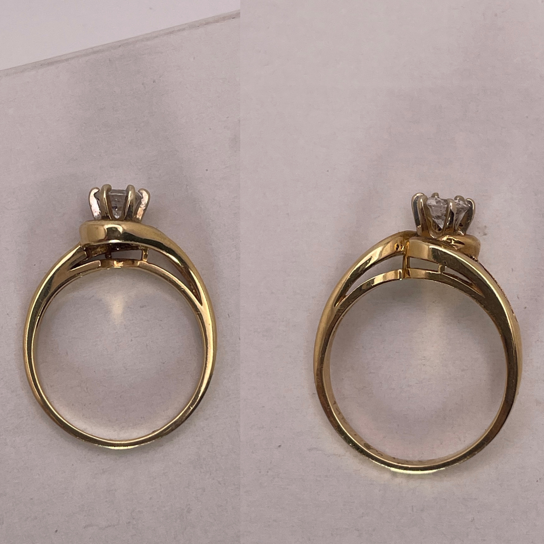 Lady's 14kYellow & White Gold 0.41ct Diamond Ring