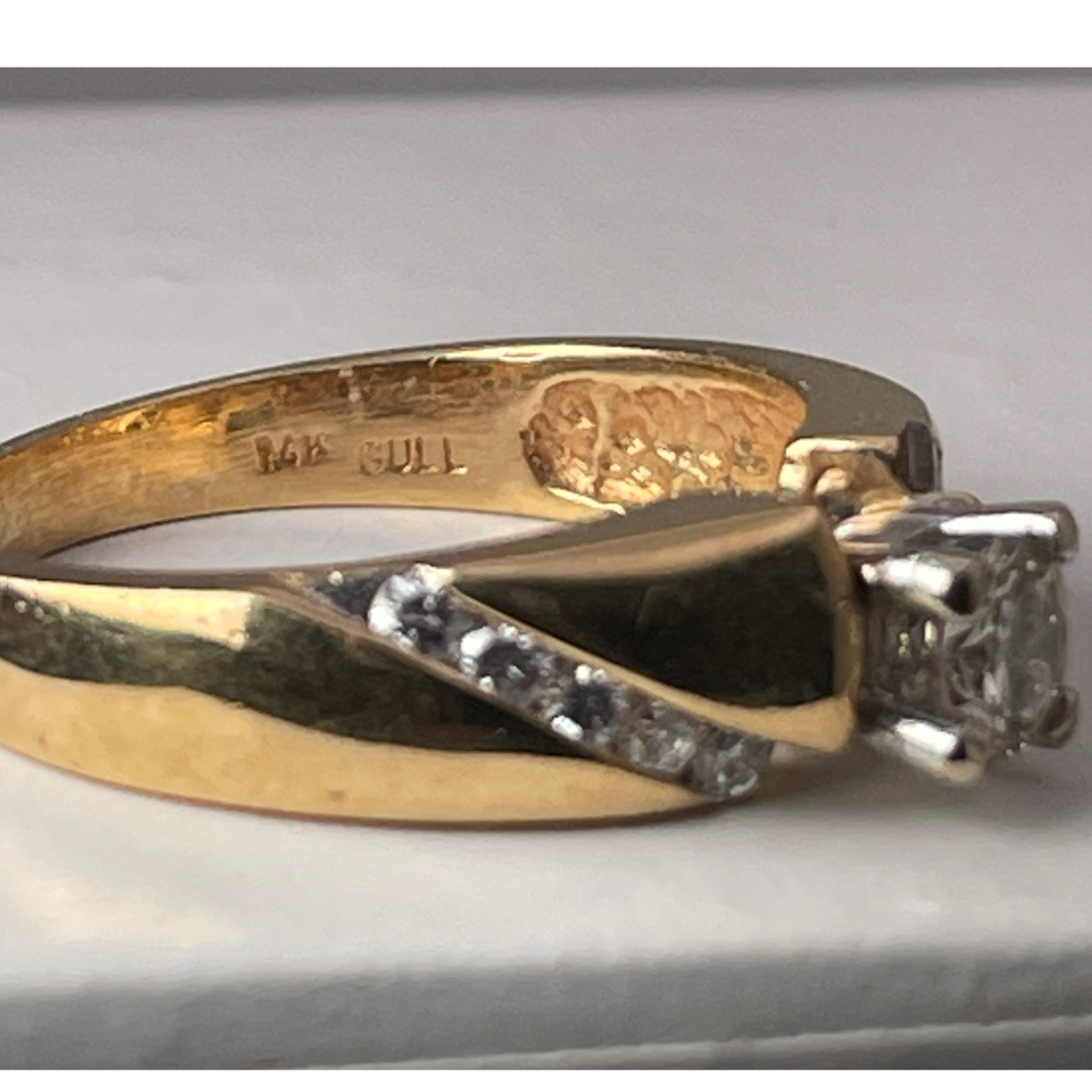 Lady's 14k Yellow & White Gold 0.53ct Diamond Ring