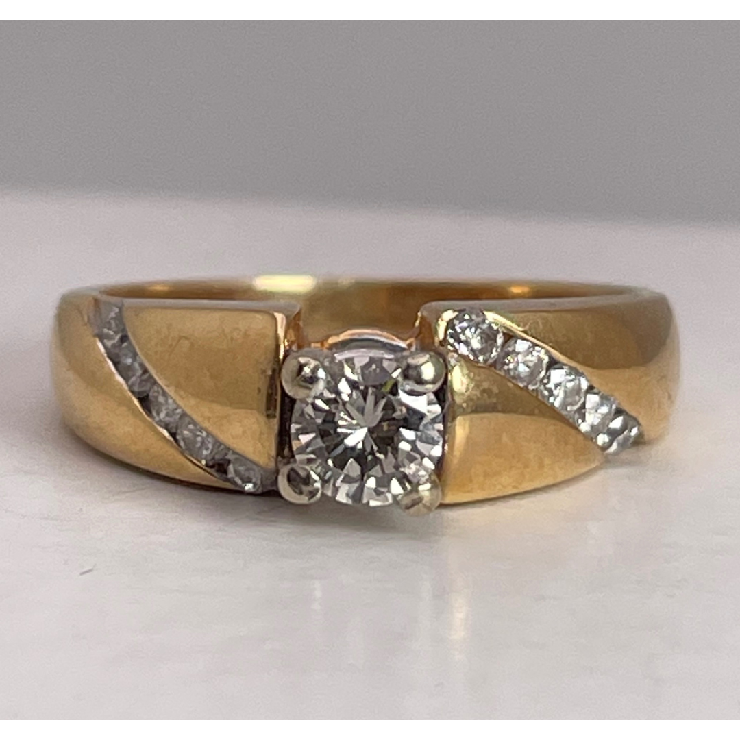 Lady's 14k Yellow & White Gold 0.53ct Diamond Ring