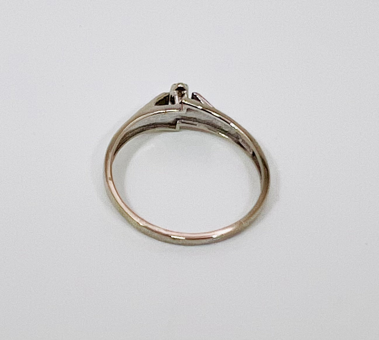 10k White Gold Marquise Cut 7pt Diamond Ring