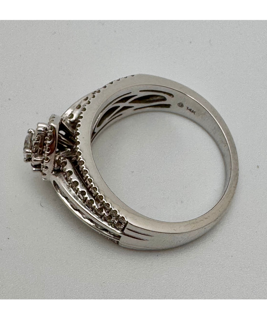 14k White Gold Donna 4.44ct Diamond