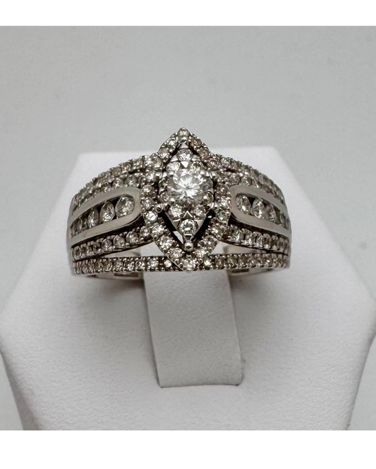 14k White Gold Donna 4.44ct Diamond