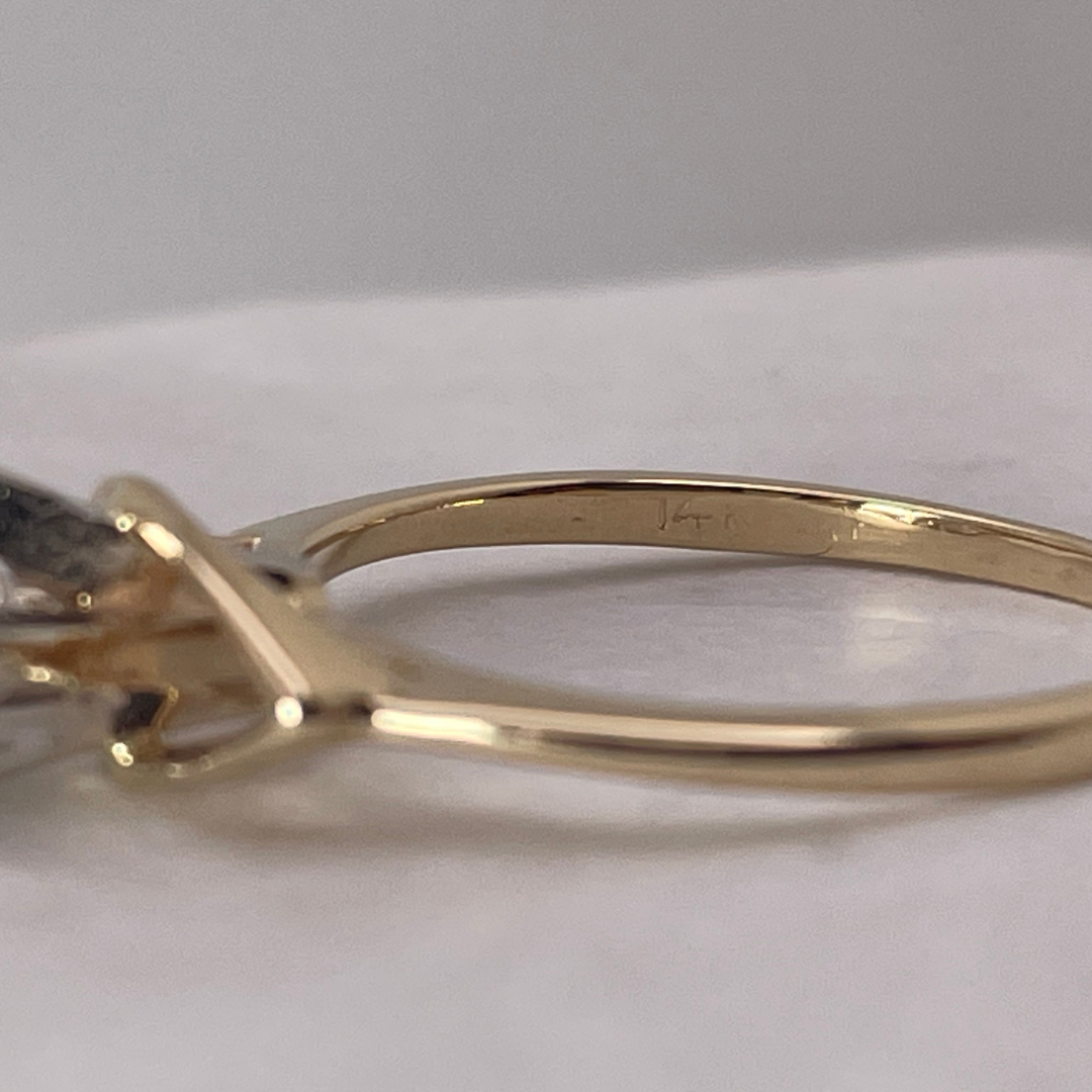 14k Yellow Gold Round Cut 0.29ct Diamond Solitaire Ring