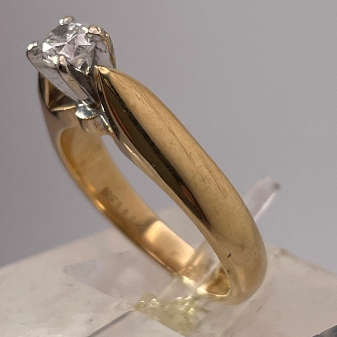 Lady's 14k Yellow Gold 0.33ct. Diamond Solitaire Ring
