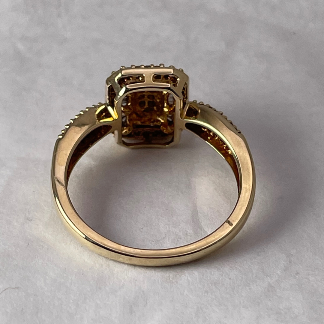 10k Yellow Gold 0.65ct Diamond Split Ring