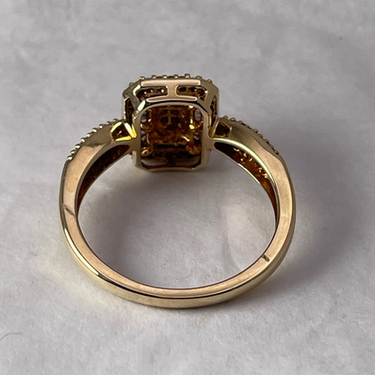 10k Yellow Gold 0.65ct Diamond Split Ring