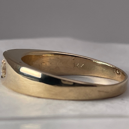 14k Gold Diamond 0.25ct Diamond Engagement / Anniversary / Promise Ring