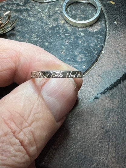 Genuine Tiffany & Co 727 5th Fifth Avenue NY Silver Ring