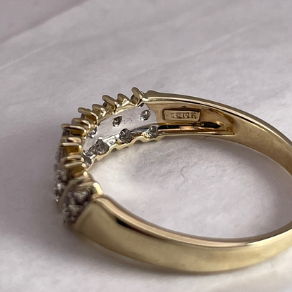 10k Yellow Gold 0.21ct Diamond Ring / Wedding Band