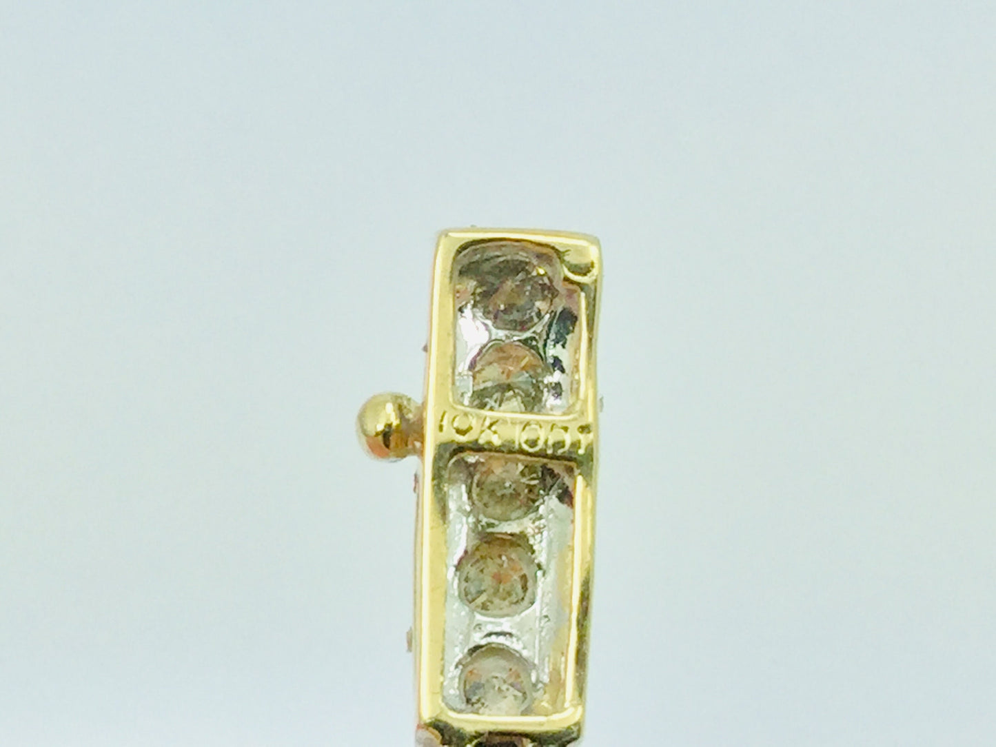 Vintage 10k White And Yellow Gold 3.0ct Genuine Champagne Diamond Tennis Bracelet