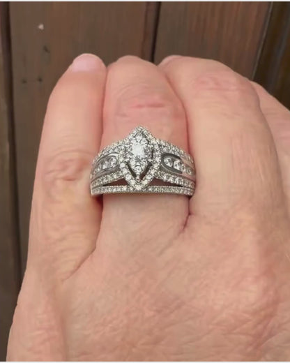 14k White Gold Donna 4.44ct Diamond