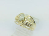 14k Yellow Gold 1.25ct Marquise Brilliant Cut Diamond Ring