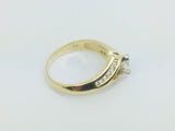 14k Yellow Gold Marquise Cut 86pt Diamond Ring