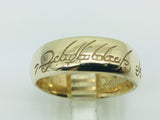 10k Yellow Gold 7.5mm Custom 'Lord of the Rings' Band Ring