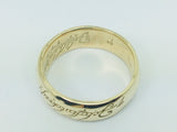 10k Yellow Gold 7.5mm Custom 'Lord of the Rings' Band Ring