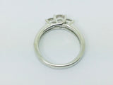 10k White Gold Round Cut 0.86ct Diamond Trinity and Channel Set Ring