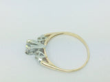 14k Yellow Gold Round Cut 33pt Diamond Vintage Ring