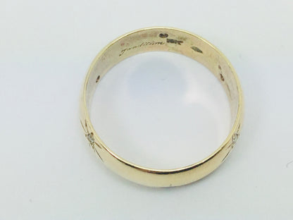 10k Yellow Gold Round Cut 6pt Diamond Eternity Band Ring