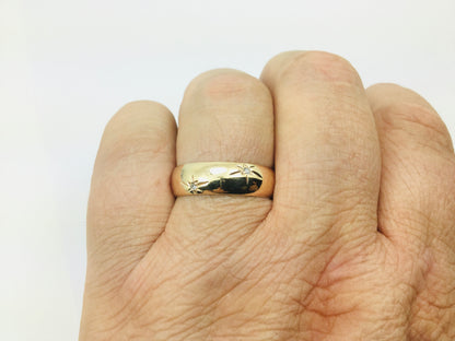 10k Yellow Gold Round Cut 6pt Diamond Eternity Band Ring