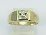10k Yellow Gold Round Cut 4pt Diamond Solitaire Ring